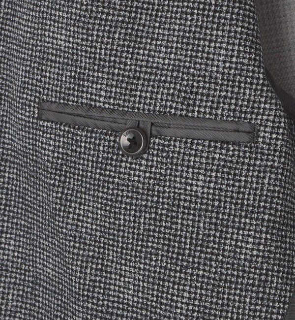 SHIPS「SHIPS: ジャージー ハウンドトゥース プリント ライト ジャケット」|テーラードジャケット|