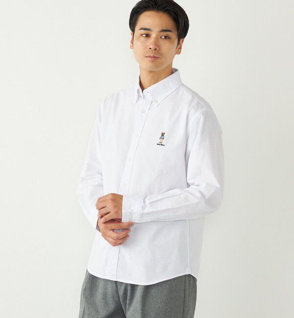 SHIPS Colors 「SHIPS Colors:TeddyBear(R) コットン オックス ボタンダウン シャツ◇」|シャツ・ブラウス|オフホワイト