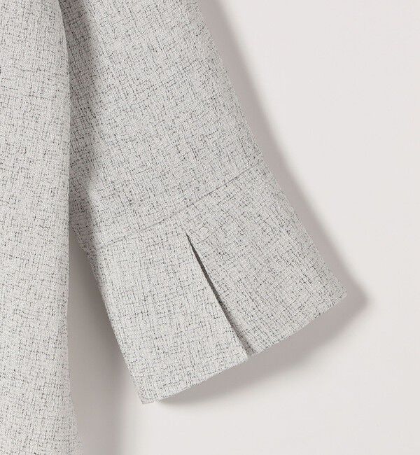 SHIPS any「SHIPS any:〈洗濯機可能〉ツイード ライク オーバー ブラウス［NAVY BLUE］」|シャツ・ブラウス|