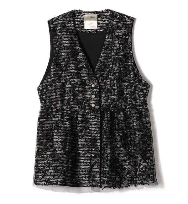 SHIPS for women「【SHIPS別注】troisiemeCHACO: チュール ジレ（セレモニー対応可）」|ベスト・ジレ|