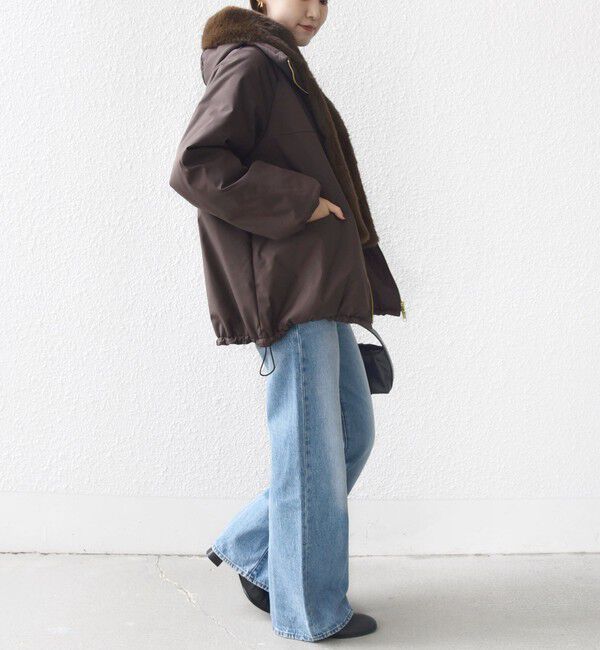 SHIPS for women「【WEB限定】2WAY フェイクファー 中綿 ブルゾン」|ブルゾン・スタジャン|