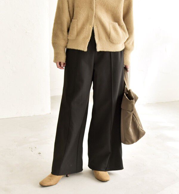 quaranciel「quaranciel:〈洗濯機可能〉ピンタック ウォーム ワイド パンツ」|その他|