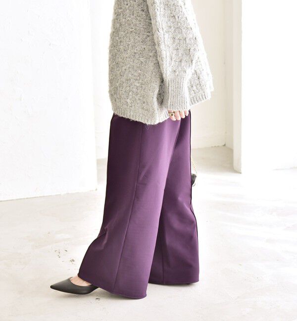 quaranciel「quaranciel:〈洗濯機可能〉ピンタック ウォーム ワイド パンツ」|その他|