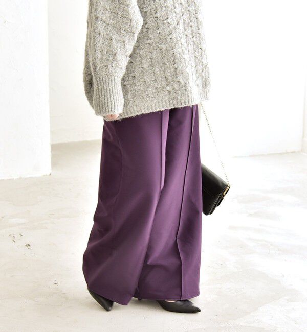 quaranciel「quaranciel:〈洗濯機可能〉ピンタック ウォーム ワイド パンツ」|その他|