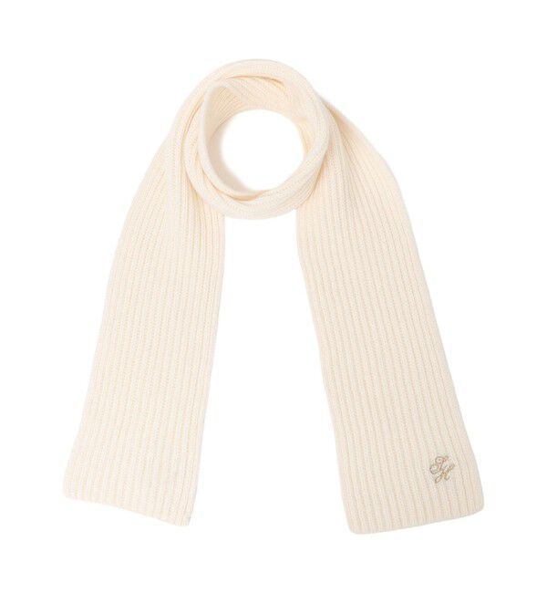 SHIPS for women「細幅 刺繍 ニット マフラー」|マフラー|