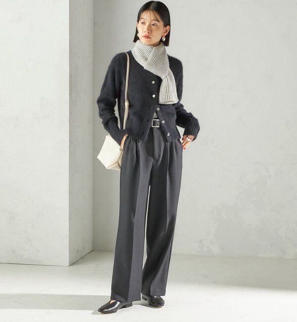 SHIPS for women「細幅 刺繍 ニット マフラー」|マフラー|