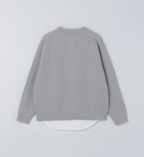 SHIPS「【WEB限定】SHIPS: ヘンリーネック レイヤード ニット」|ニット・セーター|