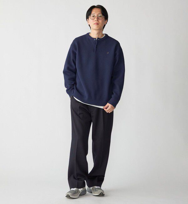 SHIPS「【WEB限定】SHIPS: ヘンリーネック レイヤード ニット」|ニット・セーター|