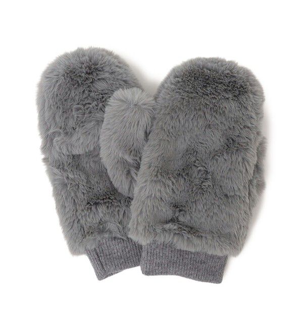 SHIPS for women「フェイク ファー ミトン」|手袋|