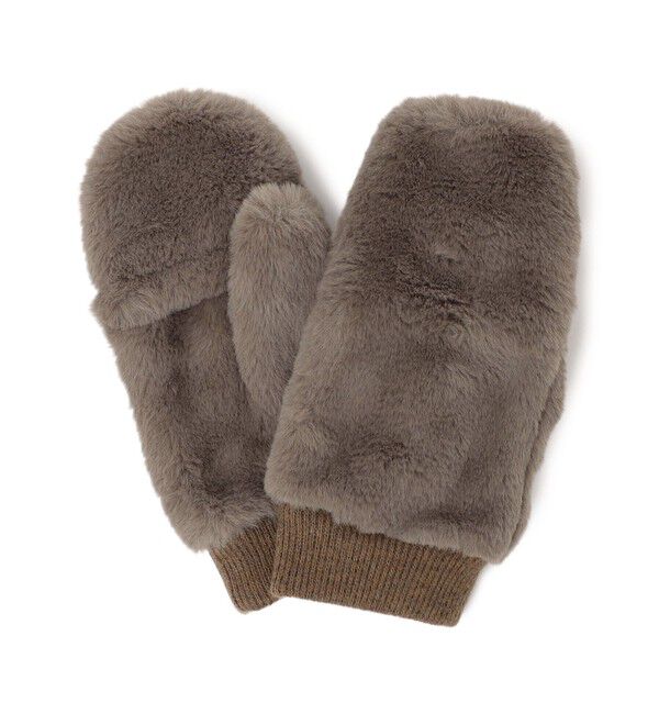 SHIPS for women「フェイク ファー ミトン」|手袋|