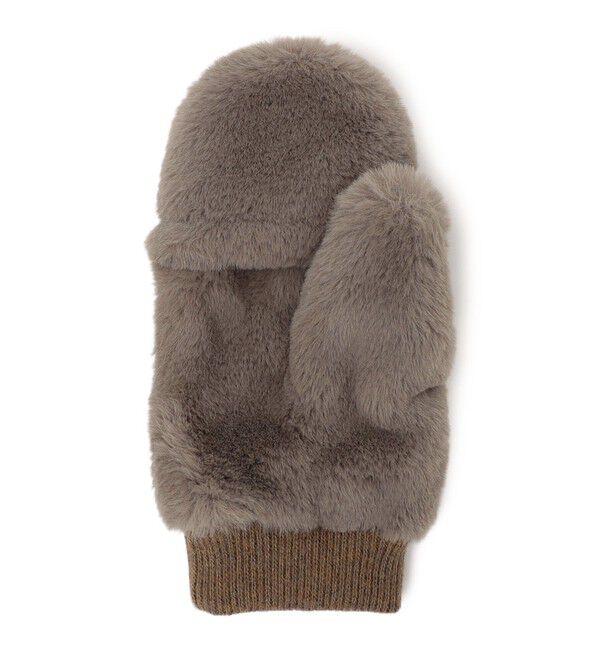 SHIPS for women「フェイク ファー ミトン」|手袋|