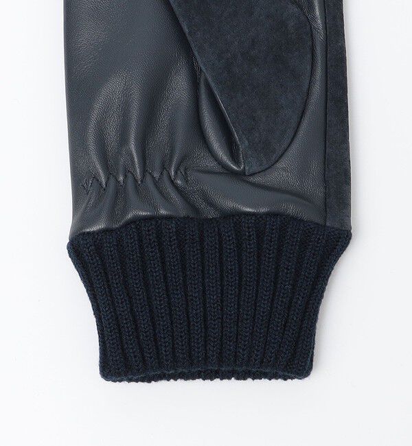 SHIPS「SHIPS:〈タッチパネル対応〉スエード リブ グローブ」|手袋|