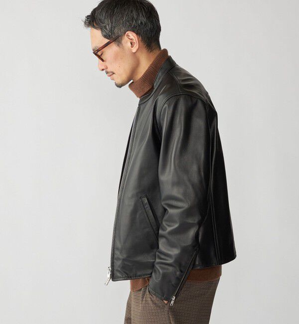 SHIPS「SHIPS: ラムレザー シングル ライダース ジャケット 25FW」|その他|