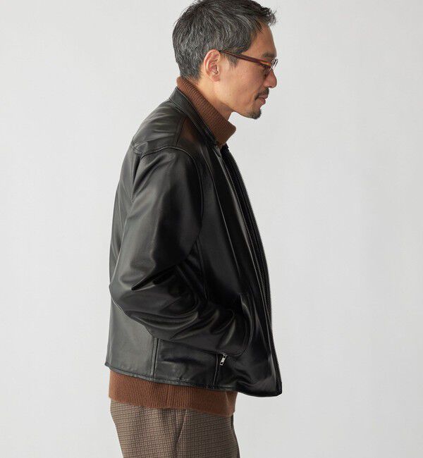 SHIPS「SHIPS: ラムレザー シングル ライダース ジャケット 25FW」|その他|