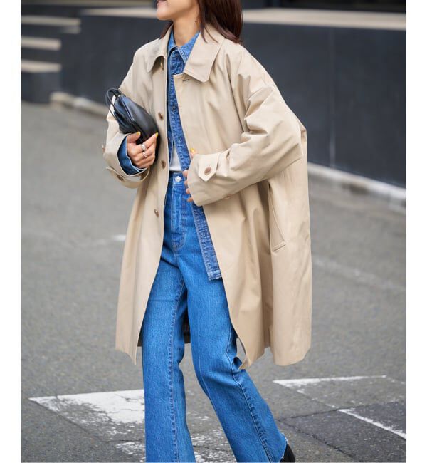 OUTDOOR PRODUCTS Usual Things「ライナーチェックステンカラーコート」|ステンカラーコート|