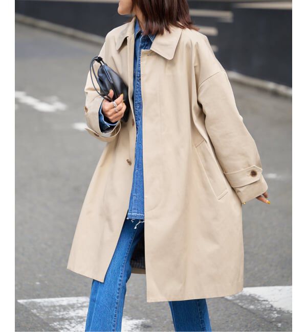 OUTDOOR PRODUCTS Usual Things「ライナーチェックステンカラーコート」|ステンカラーコート|