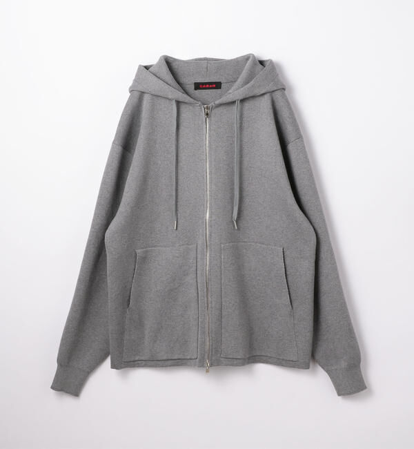CABaN「CABaN コットンカシミヤ ジップパーカ」|ニット・セーター|