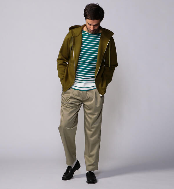 CABaN「CABaN コットンカシミヤ ジップパーカ」|ニット・セーター|