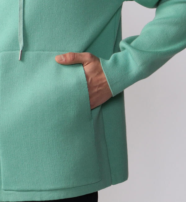 CABaN「CABaN コットンカシミヤ ジップパーカ」|ニット・セーター|