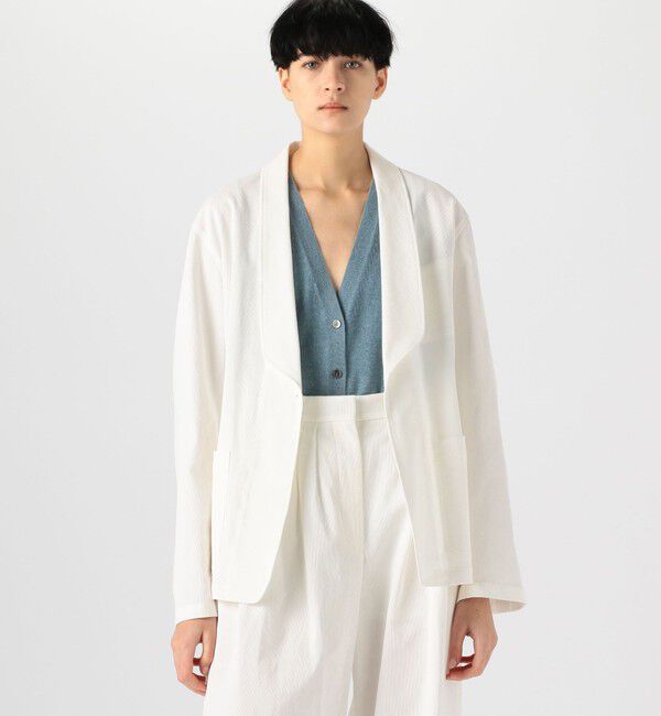 BACCA「コットンピケ ワークジャケット」|テーラードジャケット|