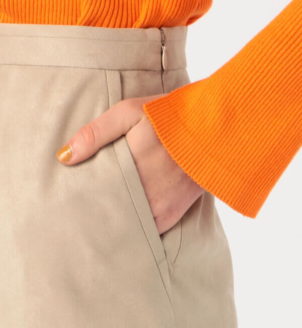 Ballsey「フェイクスエード マーメイドミディスカート」|フレア|