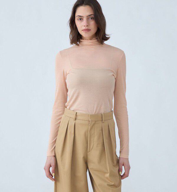 MACPHEE「シアージャージー タートルネックプルオーバー」|Tシャツ・カットソー|