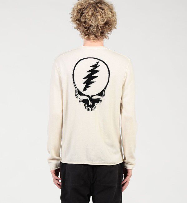 JAMES PERSE「GRATEFUL DEAD リサイクルドカシミヤ バックプリントプルオーバー MRBC3426GM」|ニット・セーター|