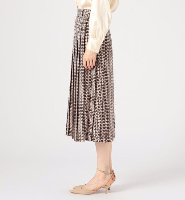 TOMORROWLAND collection「コモンフラワープリント プリーツミディスカート」|スカート|