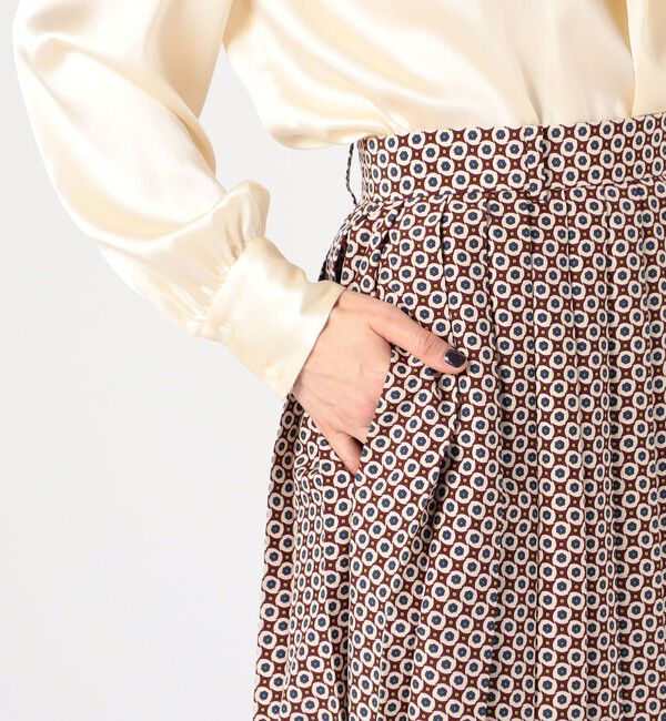 TOMORROWLAND collection「コモンフラワープリント プリーツミディスカート」|スカート|