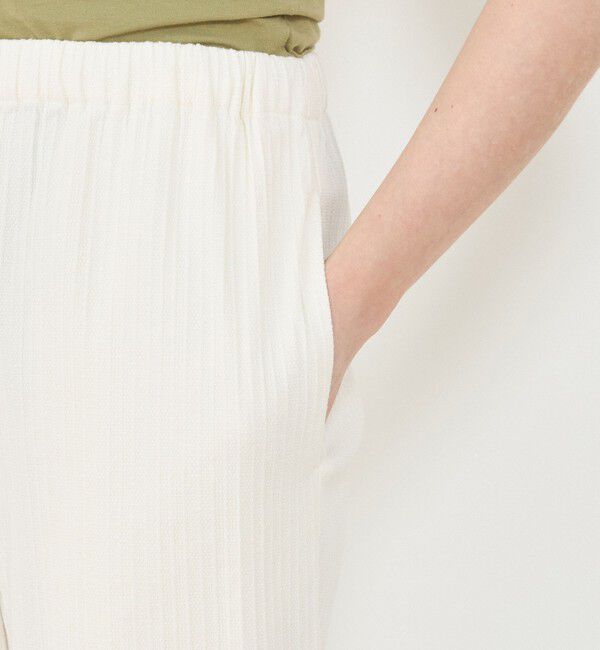 GALERIE VIE「コットンリネンストレッチ イージーワイドパンツ」|その他|