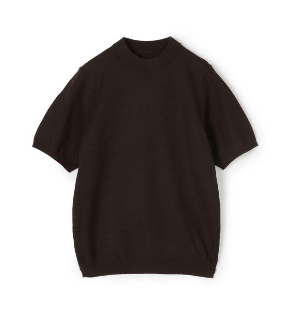 TOMORROWLAND MENS「TOMORROWLAND tricot シルクコットン モックネックプルオーバー」|ニット・セーター|49 ダークブラウン