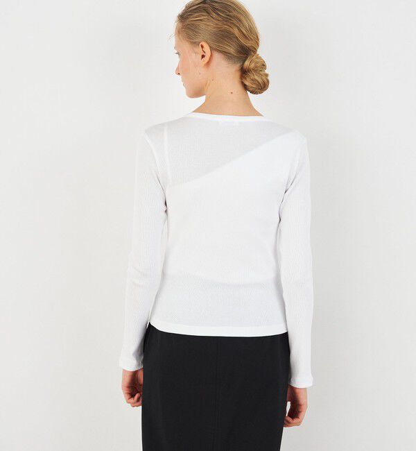 DES PRES「スモールライトリブ クルーネックカーディガン」|カーディガン|