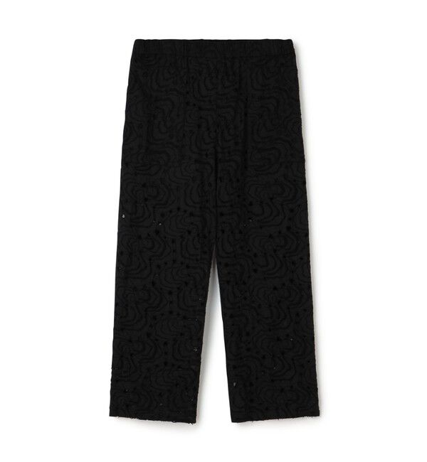 GALERIE VIE「オイスターエンブロイダリー イージーストレートパンツ」|その他|19 ブラック