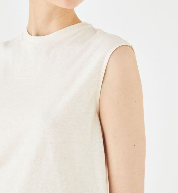 MACPHEE「コットンヘンプ ノースリーブプルオーバー」|Tシャツ・カットソー|