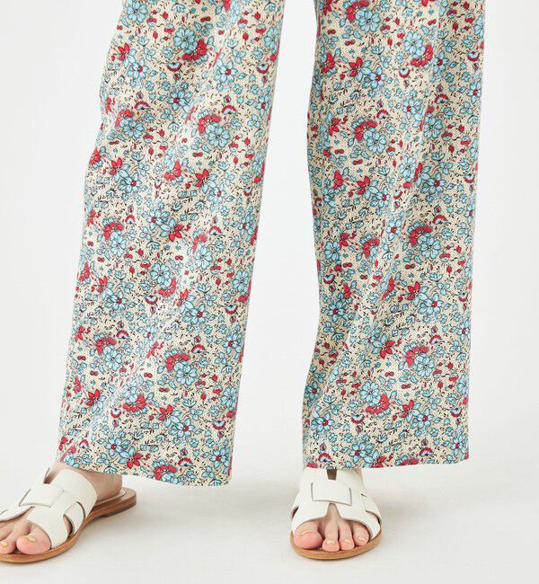 SOULEIADO「レーヨンブロードプリント イージーストレートパンツ」|その他|