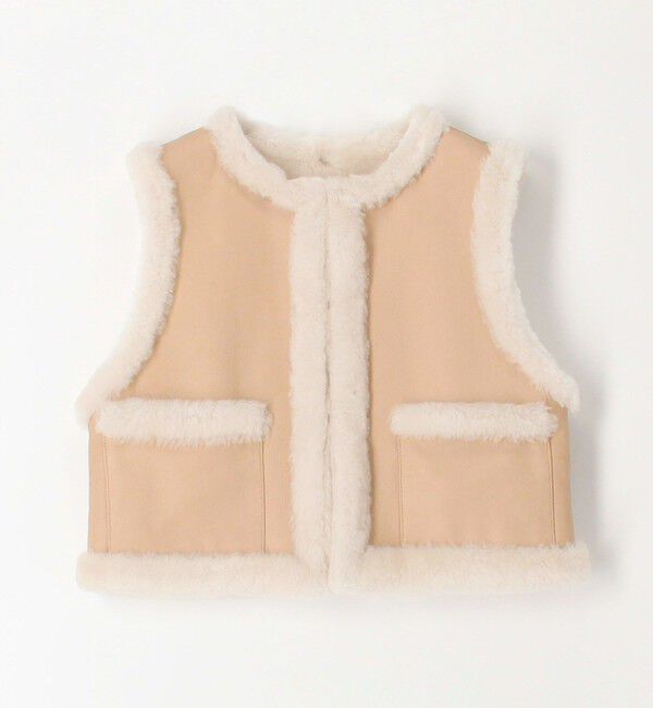 TOMORROWLAND collection「ナッパランムートン リムーバルカラージレ」|ダウンベスト・ベスト|