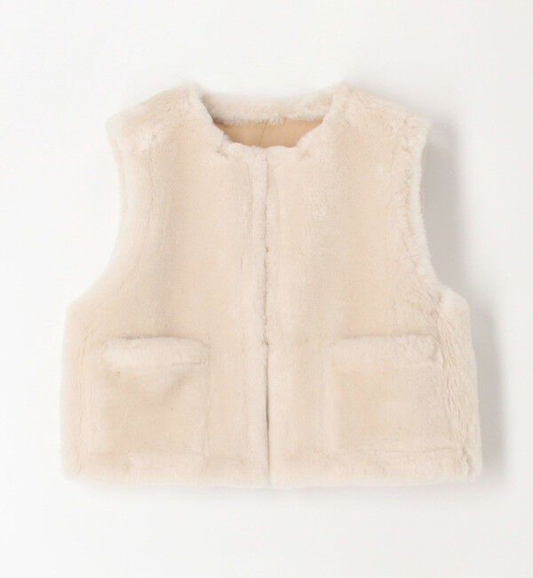 TOMORROWLAND collection「ナッパランムートン リムーバルカラージレ」|ダウンベスト・ベスト|