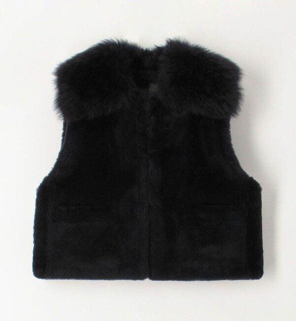 TOMORROWLAND collection「ナッパランムートン リムーバルカラージレ」|ダウンベスト・ベスト|