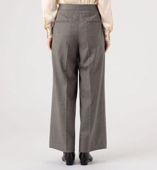 TOMORROWLAND collection「ブラウニーシャーク タックワイドパンツ」|スラックス|