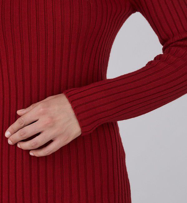 DES PRES「ウールベーシックリブ ハイネックプルオーバー」|ニット・セーター|