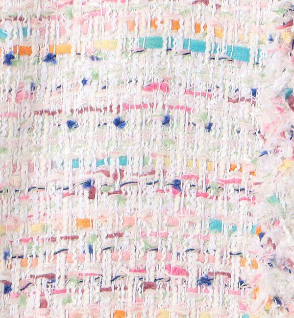 TOMORROWLAND collection「パステルファンシー デニムコンビジャケット」|ノーカラージャケット|