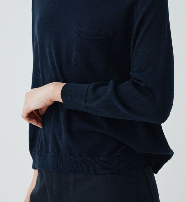 GALERIE VIE「ガーゼコットン クルーネックプルオーバー」|ニット・セーター|