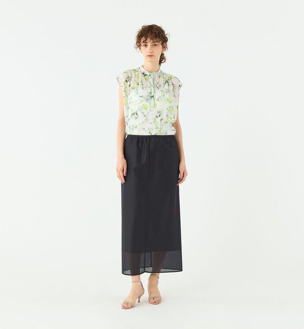 TOMORROWLAND collection「カラミシャイニー シアースカート」|タイト|