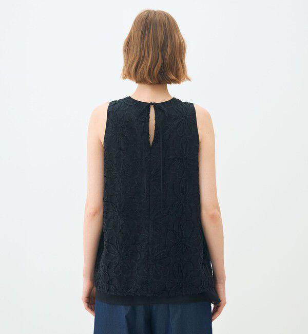 TOMORROWLAND collection「レーヌエンブロイダリー スリーブレスブラウス」|シャツ・ブラウス|