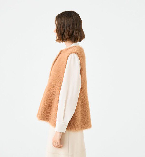 (新品タグ付き)フェザーヤーン ペプラムベスト Ballsey フェザーヤーン ペプラムベスト | JEANSHOUSE （ジーンズハウス）