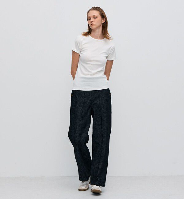 BACCA「シーアイランドコットン ベーシックハーフカットソー」|Tシャツ・カットソー|