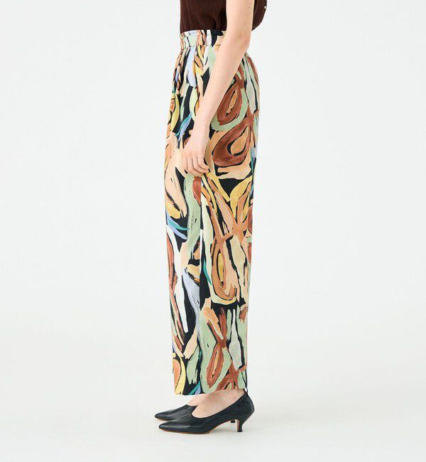 Ballsey「ハンドペイントプリント タックセミワイドパンツ」|その他|