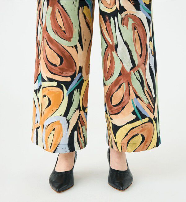 Ballsey「ハンドペイントプリント タックセミワイドパンツ」|その他|