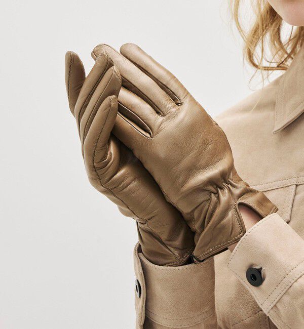 TOMORROWLAND GOODS「CARIDEI ギャザー グローブ」|手袋|