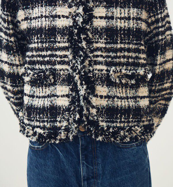 TOMORROWLAND collection「オーロラグレンチェック ノーカラージャケット」|ノーカラージャケット|